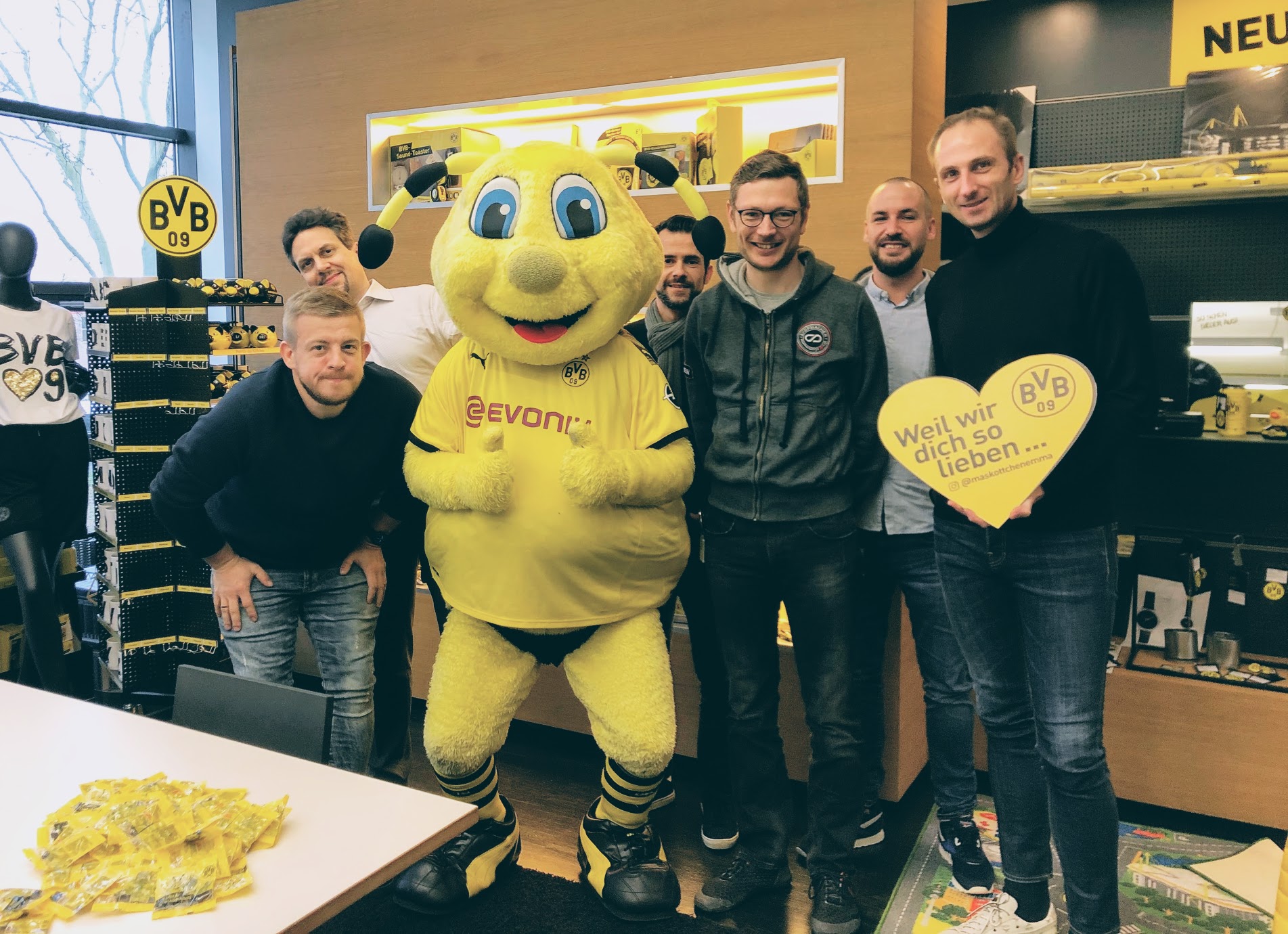 Shopmacher visits BVB