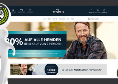 Männermode engbers gewinnt Shop Usability Award 2019