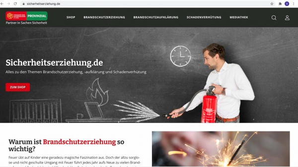 Relaunch der Online-Plattform zur Brandschutzerziehung